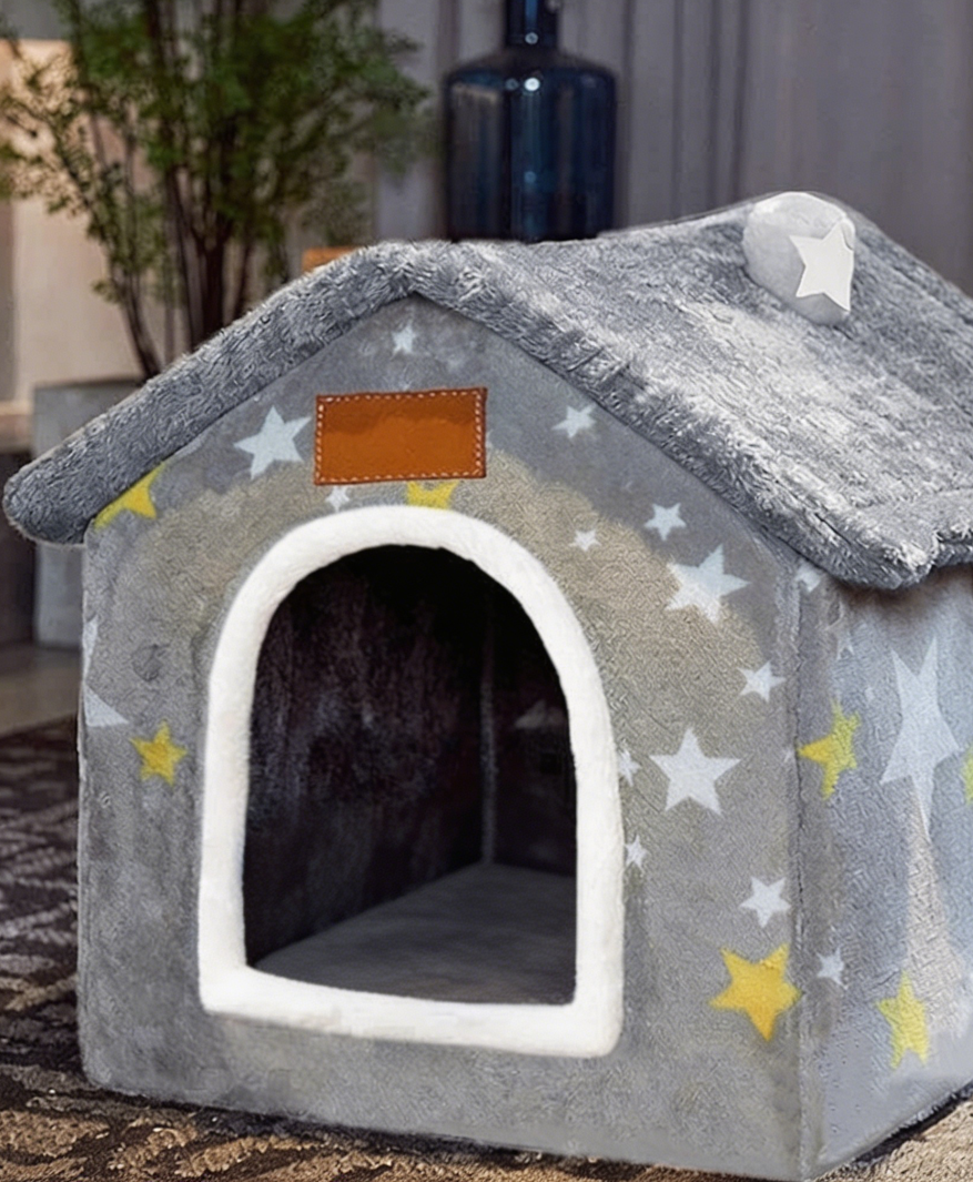 Foldable Memory Foam Dog House with Cushion - Image 2