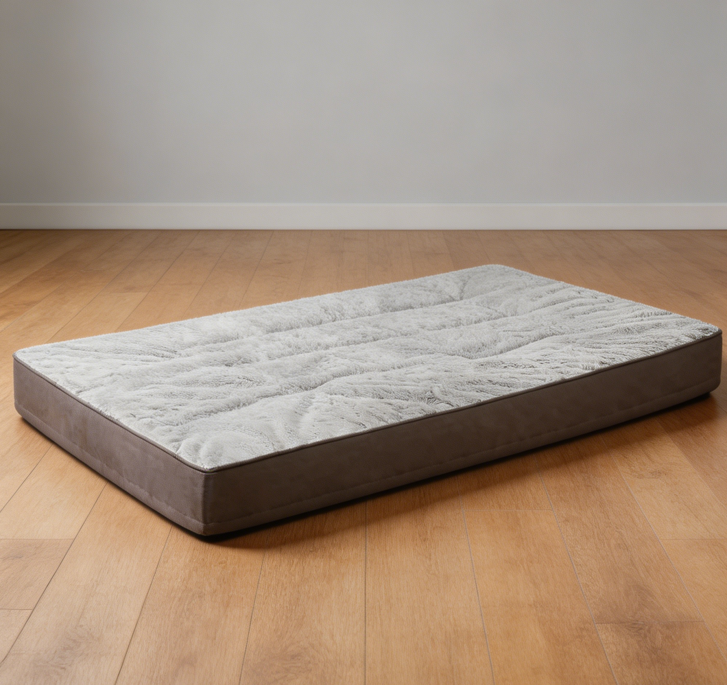 Grey Waterproof Egg Crate Foam Dog Crate Mat